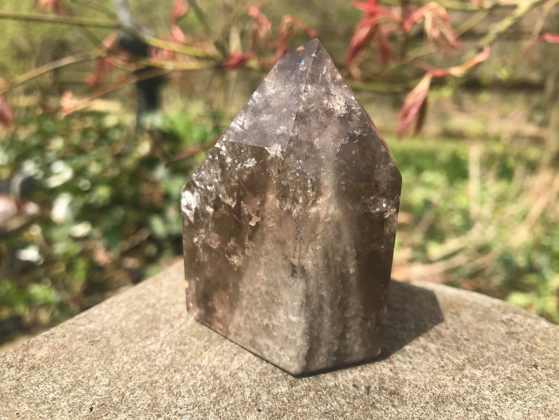 Garden Quartz Tower ~ Smoky Quartz - Gem Realm