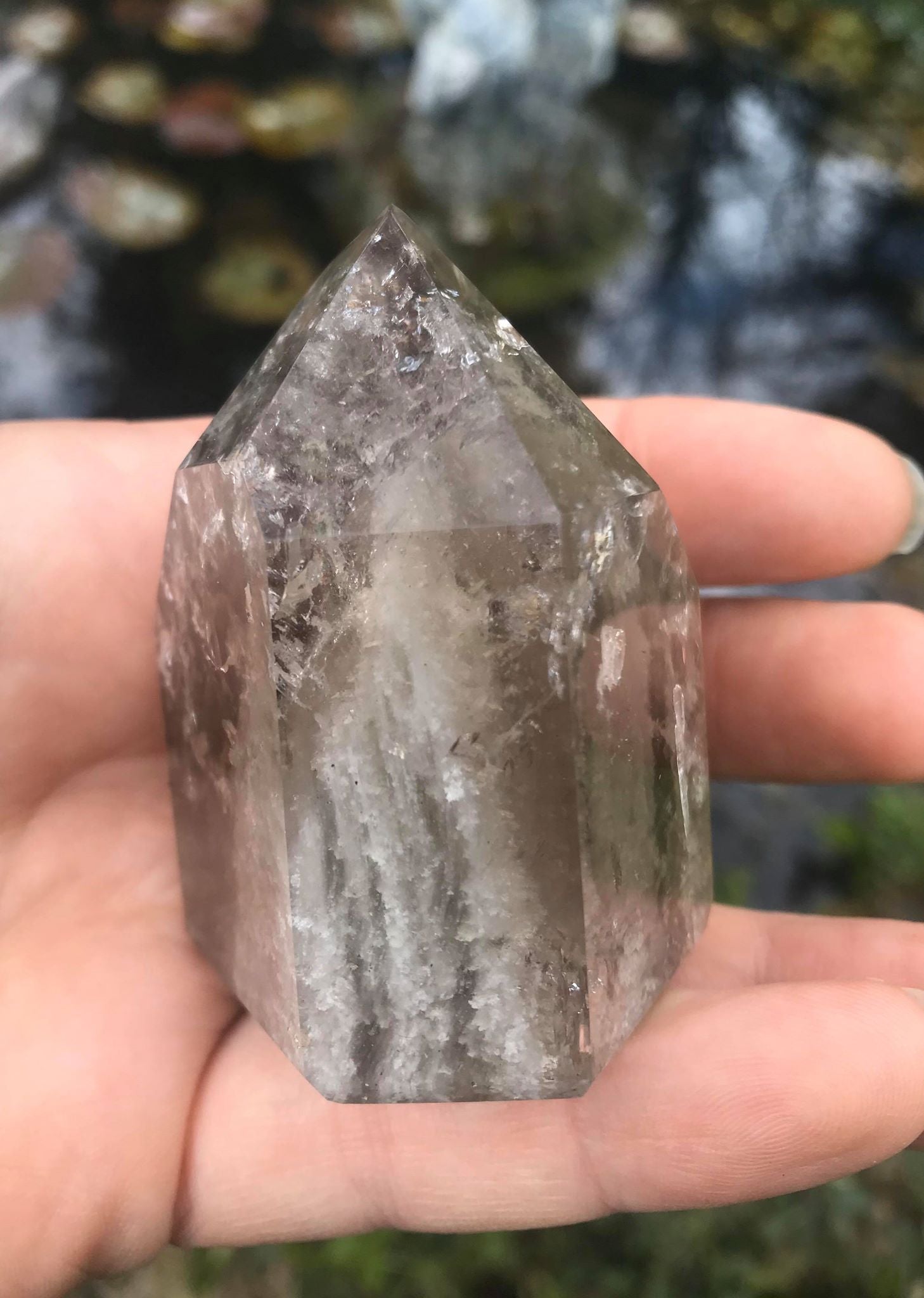 Garden Quartz Tower ~ Smoky Quartz - Gem Realm