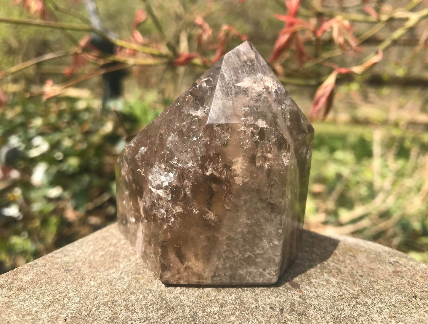 Garden Quartz Tower ~ Smoky Quartz - Gem Realm