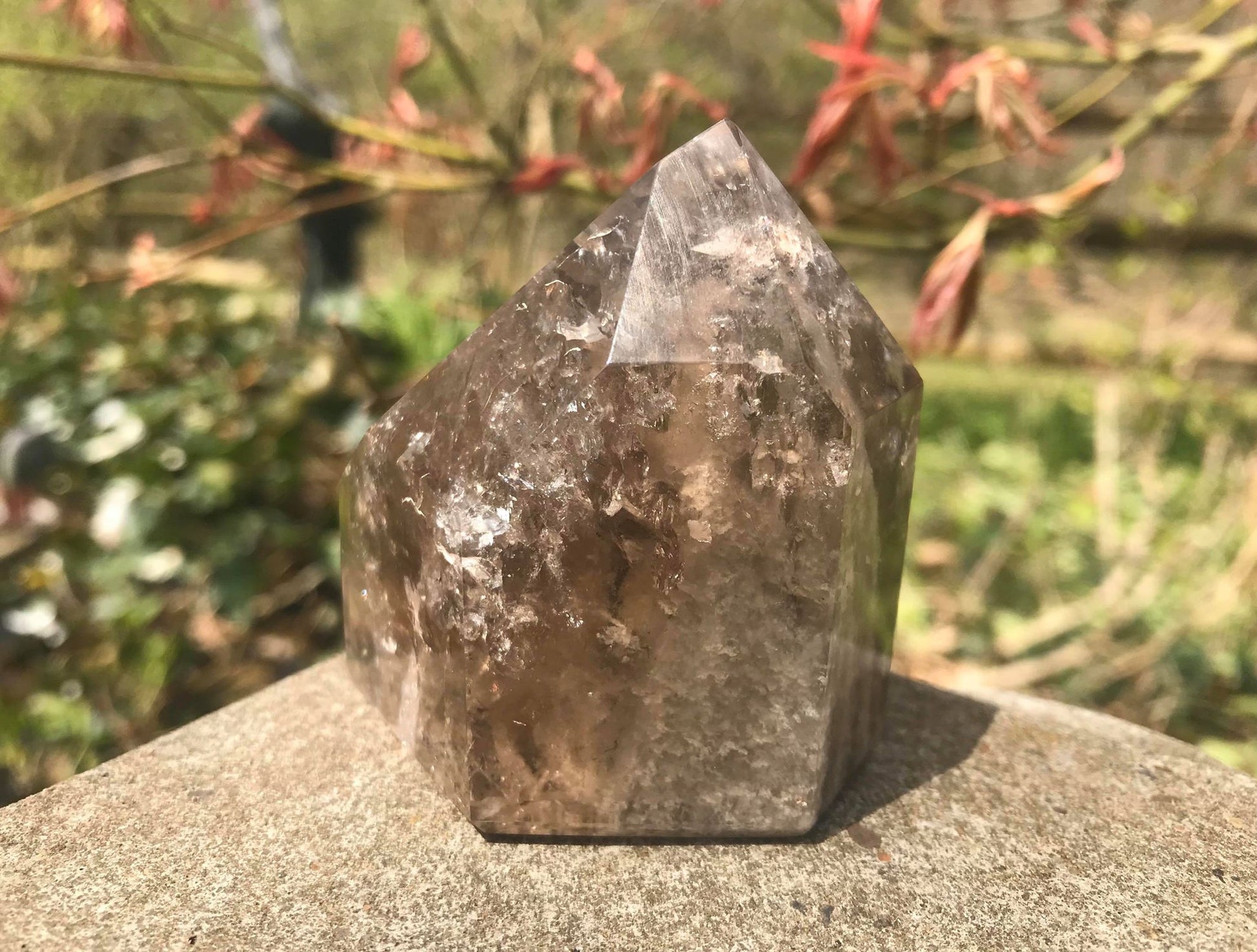 Garden Quartz Tower ~ Smoky Quartz - Gem Realm