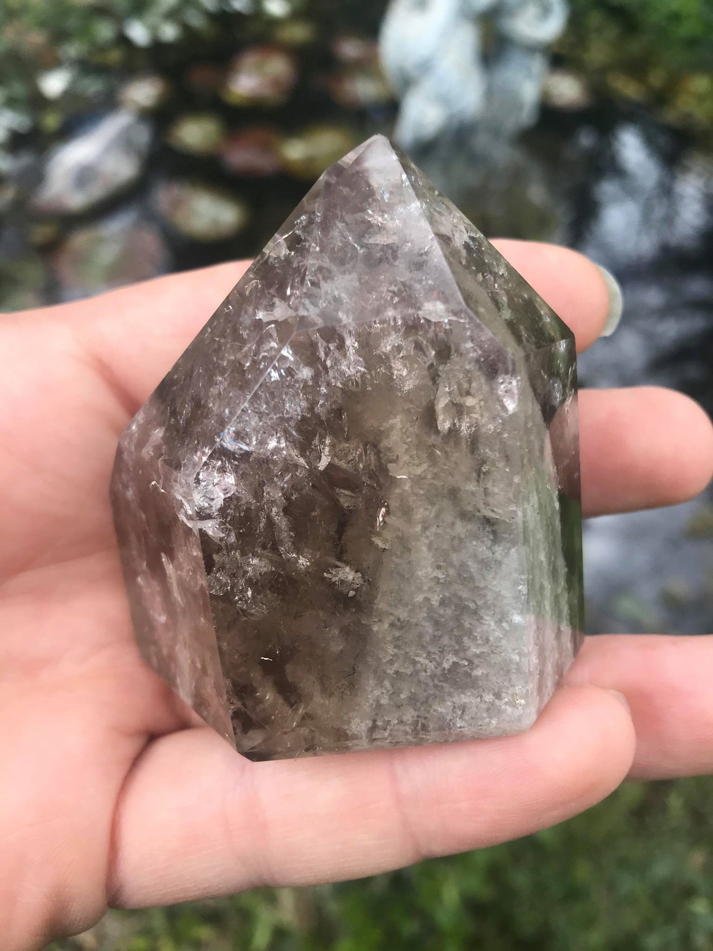 Garden Quartz Tower ~ Smoky Quartz - Gem Realm