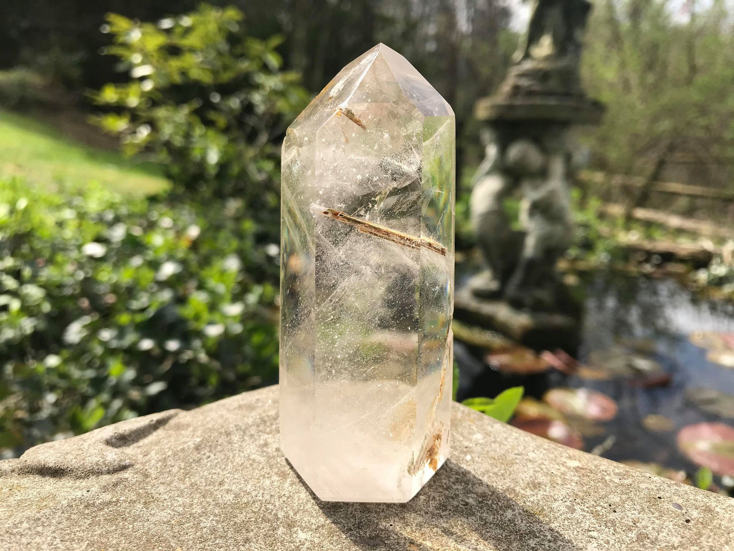 Rutilated Quartz Tower - Gem Realm