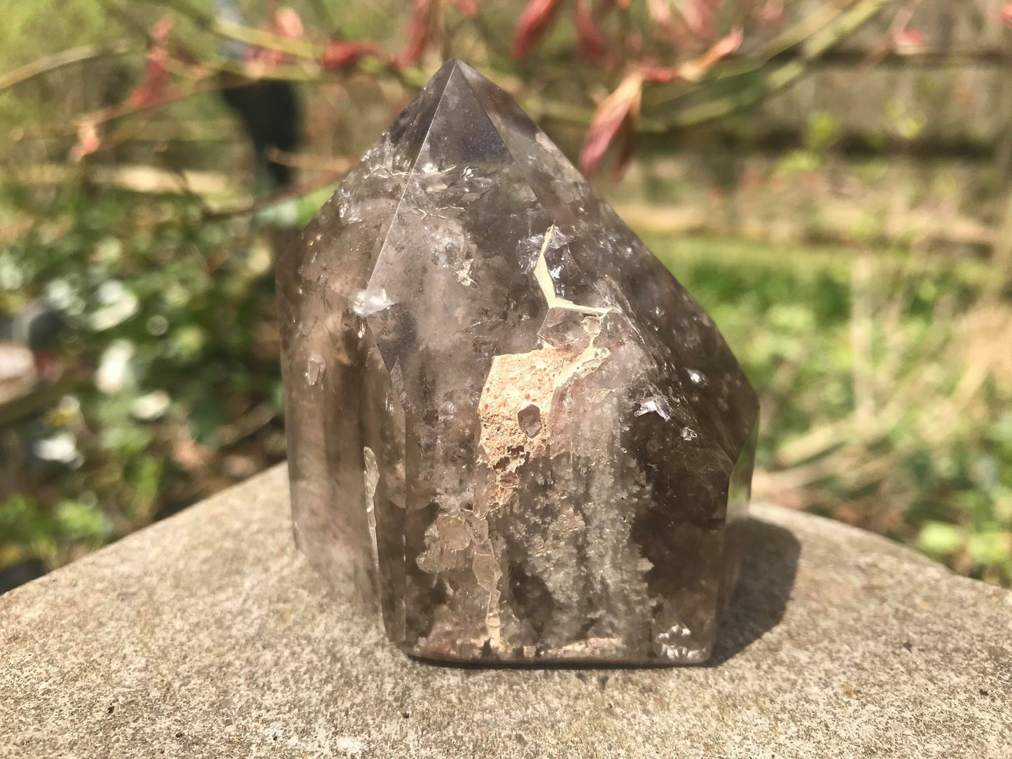 Garden Quartz Tower ~ Smoky Quartz - Gem Realm