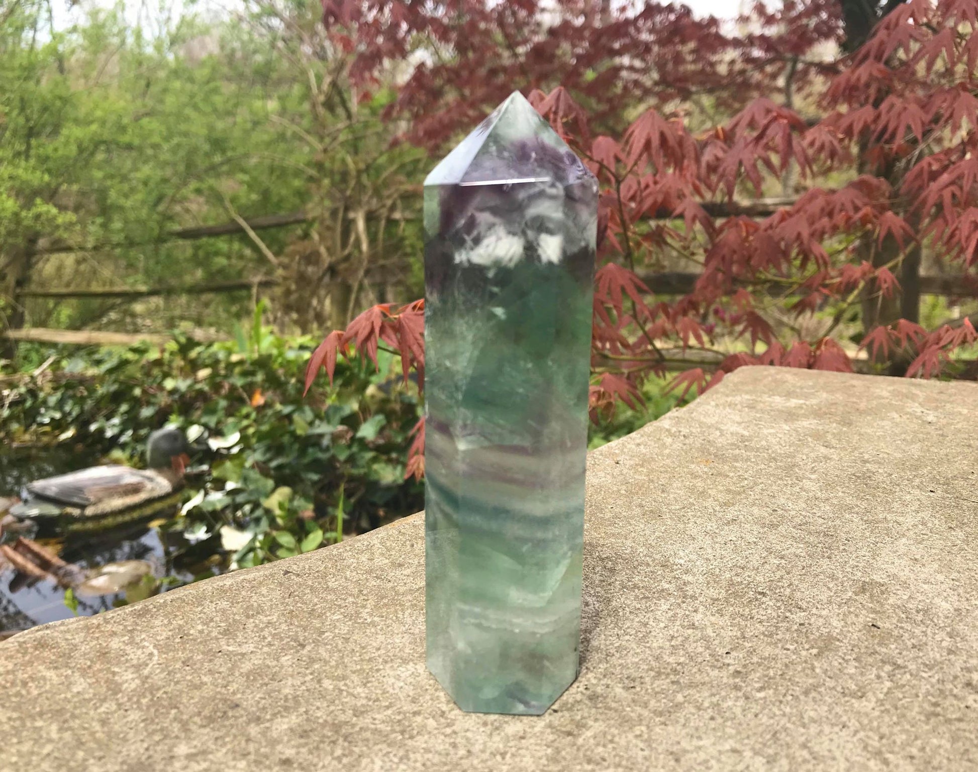 Rainbow Fluorite Tower ~ Large - Gem Realm