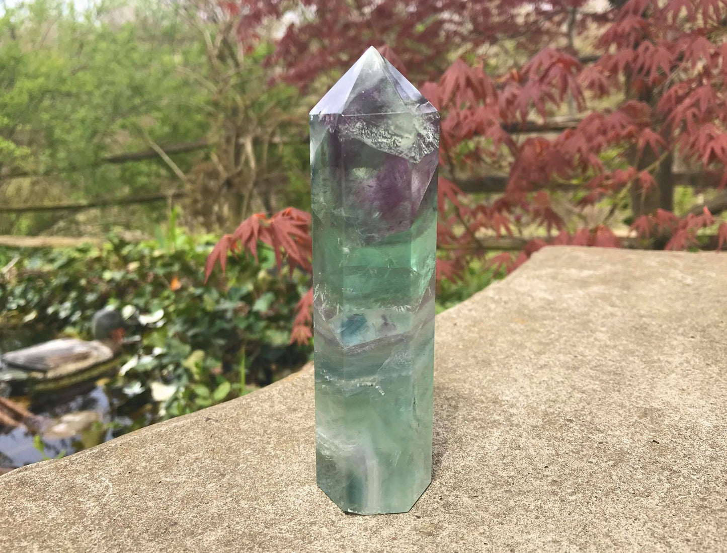 Rainbow Fluorite Tower ~ Large - Gem Realm