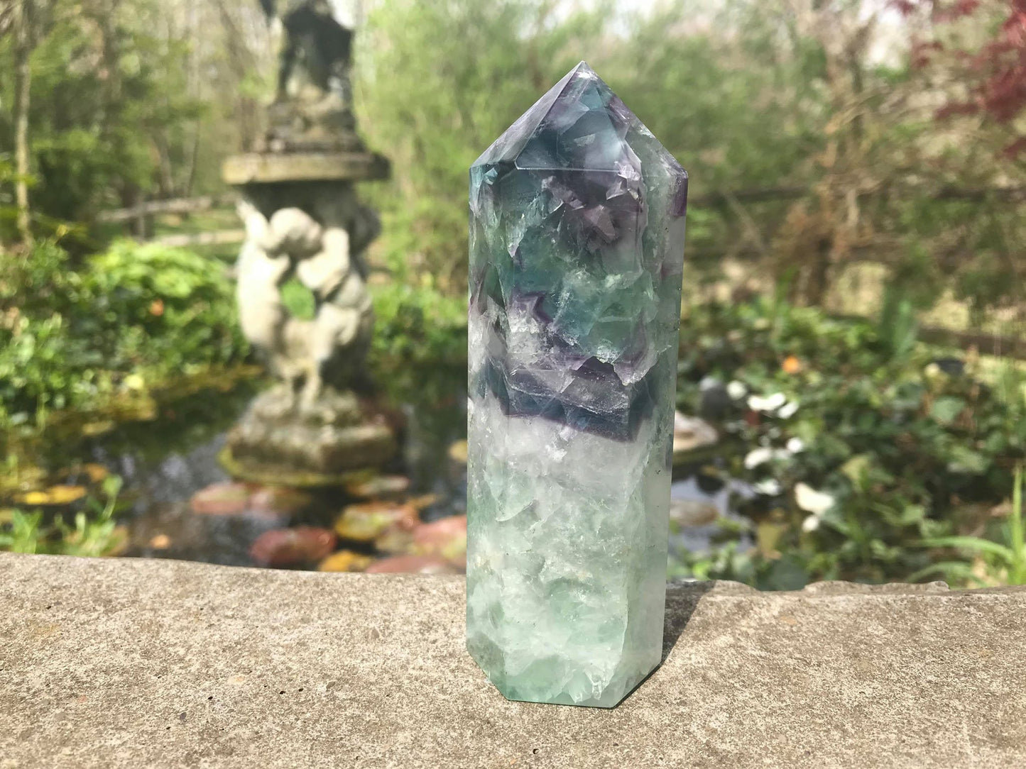 Rainbow Fluorite Tower ~ Large - Gem Realm