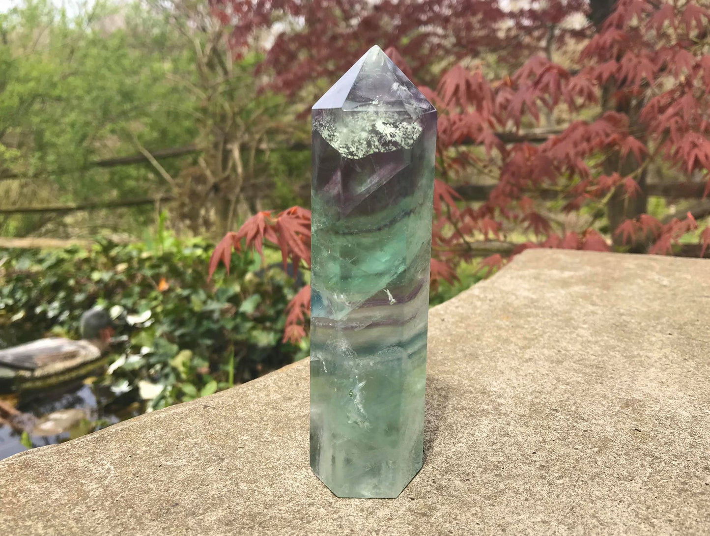 Rainbow Fluorite Tower ~ Large - Gem Realm