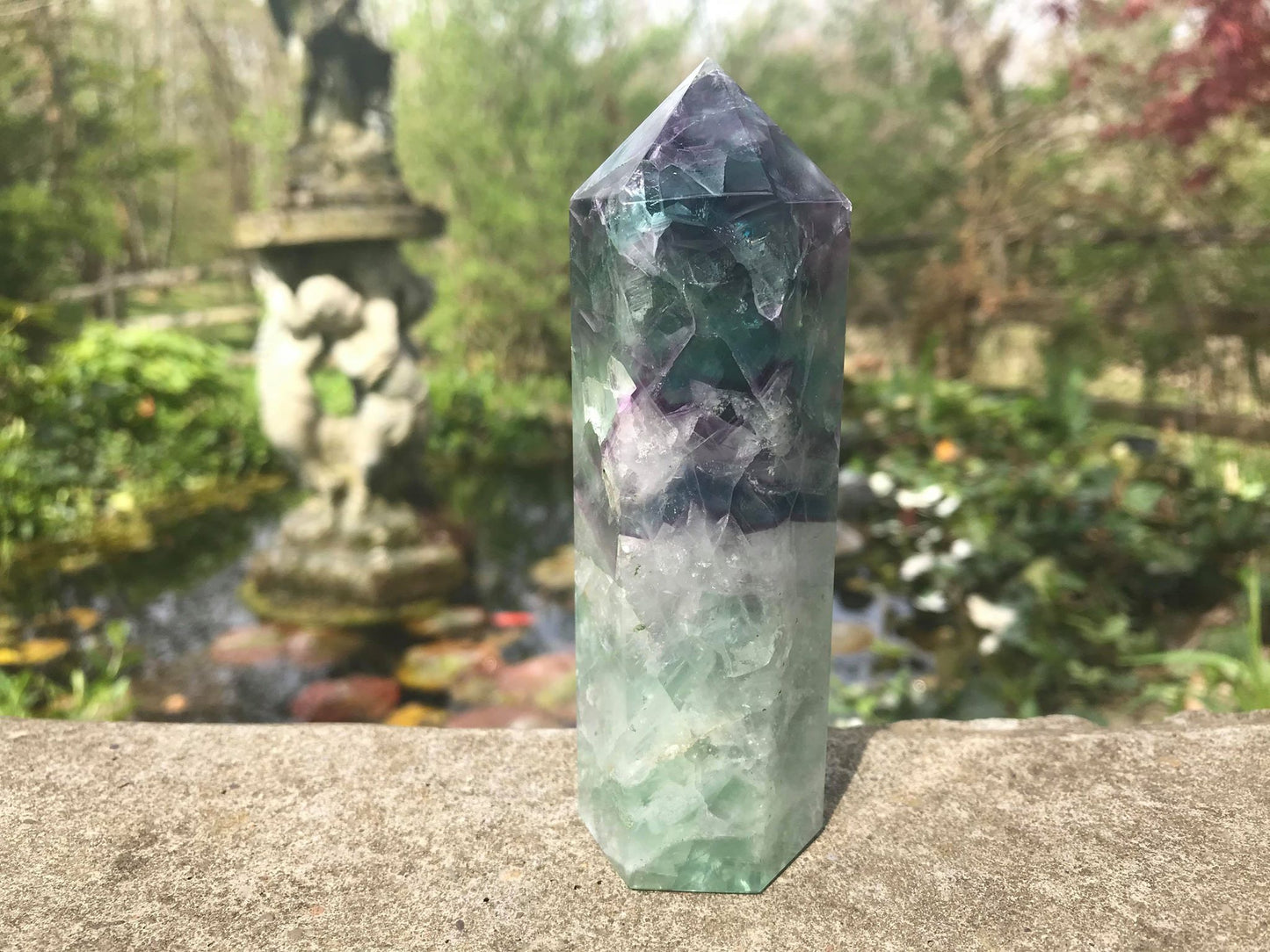 Rainbow Fluorite Tower ~ Large - Gem Realm