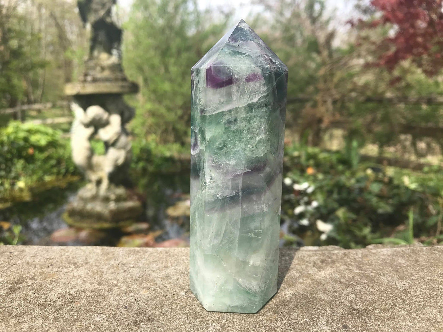 Rainbow Fluorite Tower ~ Large - Gem Realm