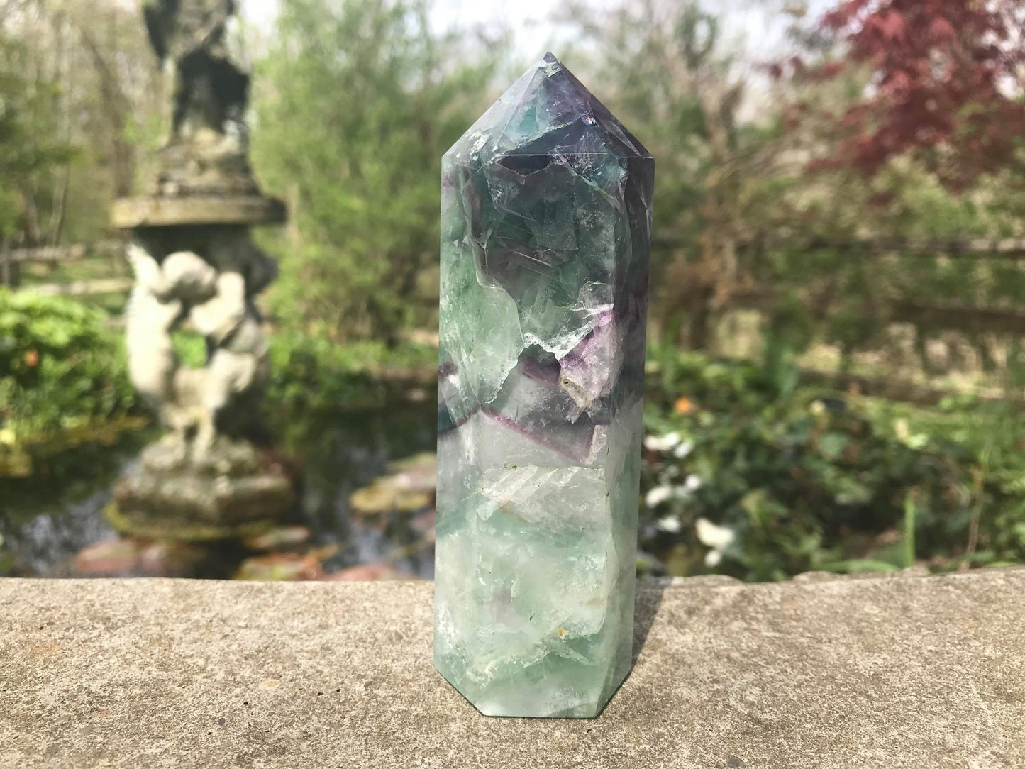 Rainbow Fluorite Tower ~ Large - Gem Realm