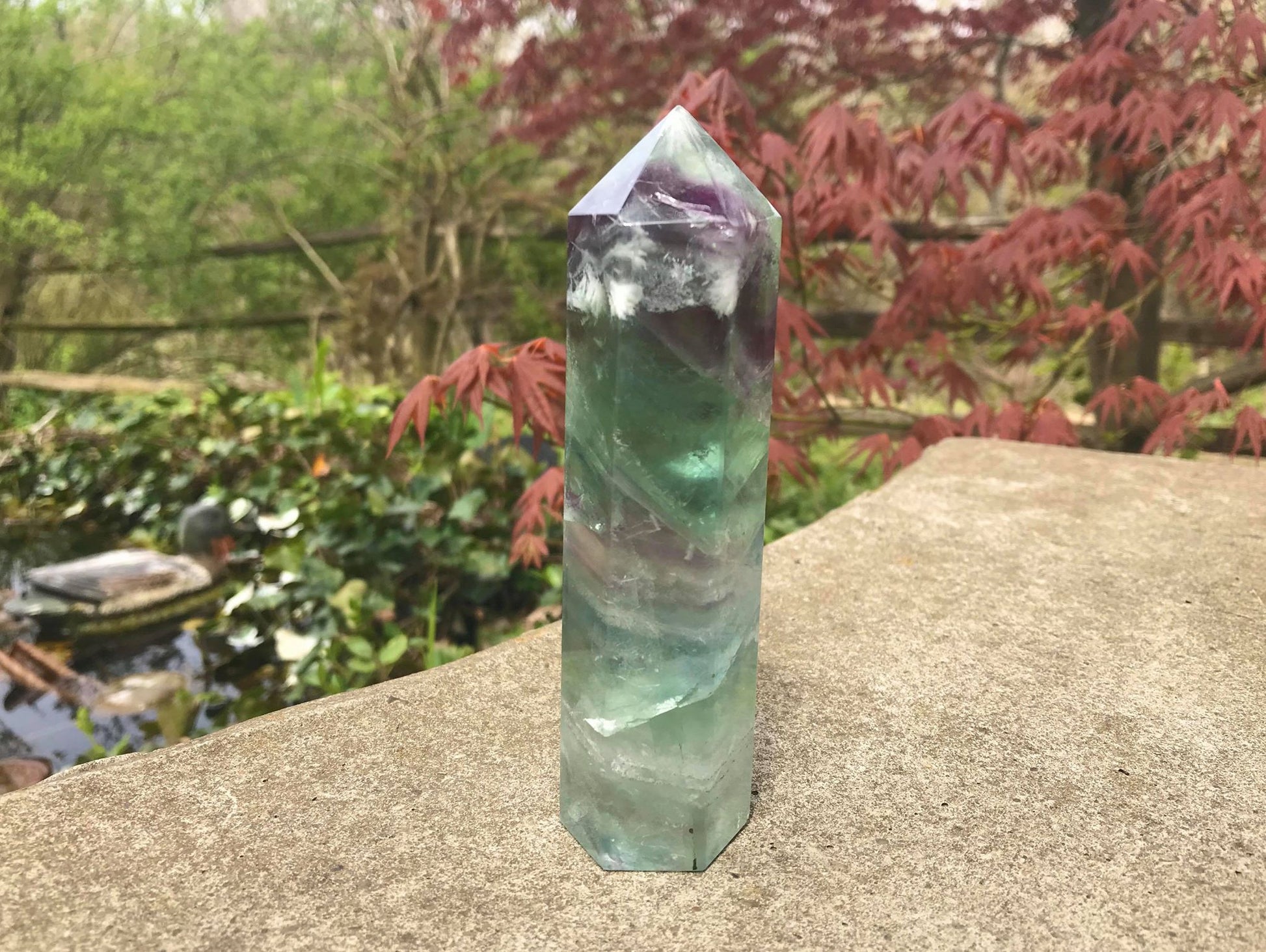 Rainbow Fluorite Tower ~ Large - Gem Realm