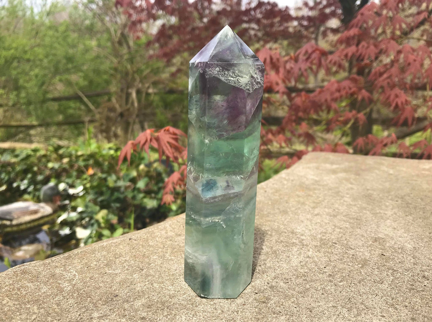 Rainbow Fluorite Tower ~ Large - Gem Realm