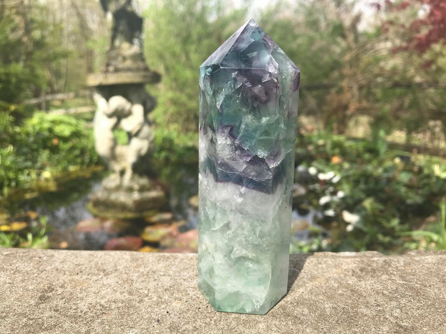 Rainbow Fluorite Tower ~ Large - Gem Realm