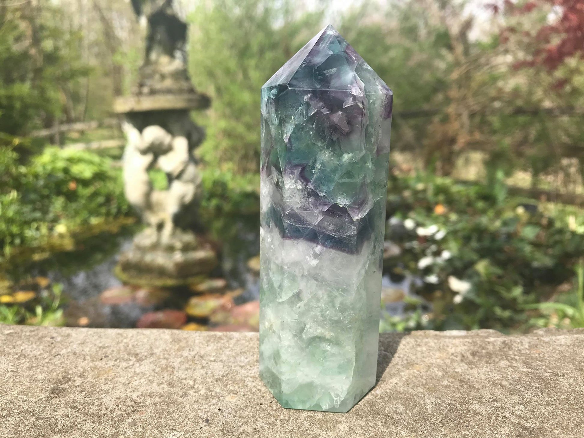 Rainbow Fluorite Tower ~ Large - Gem Realm