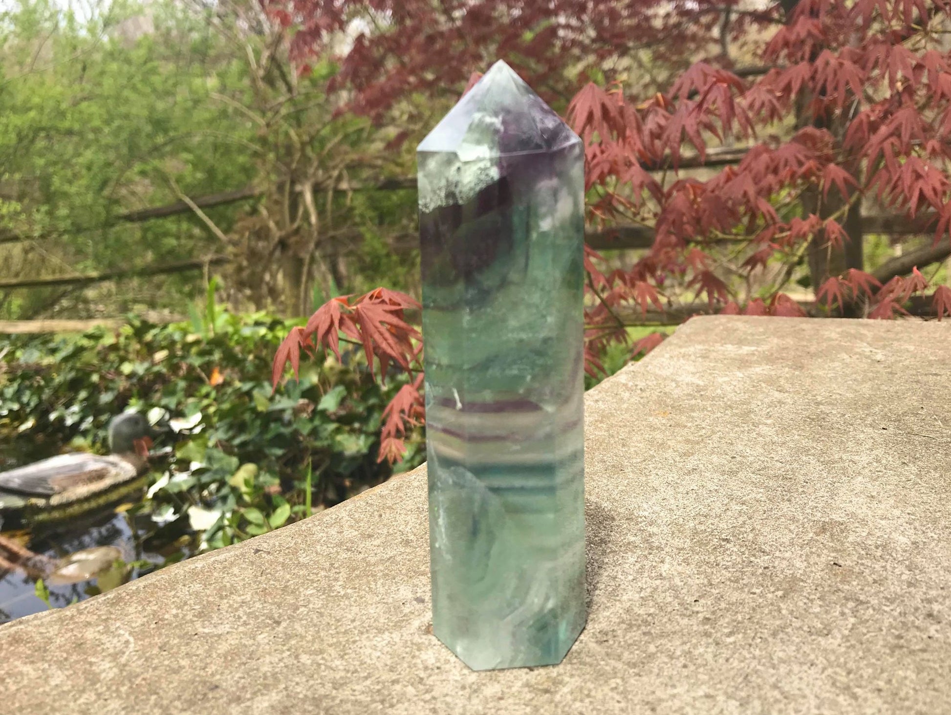 Rainbow Fluorite Tower ~ Large - Gem Realm