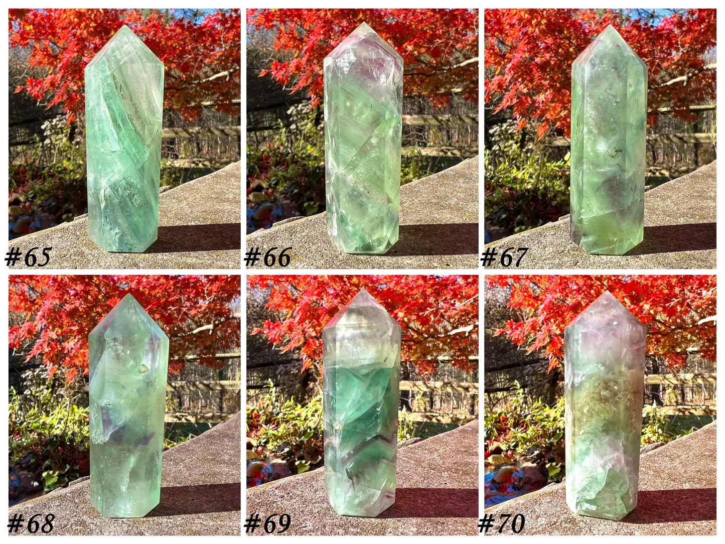 Rainbow Fluorite Towers ~ Medium - Gem Realm