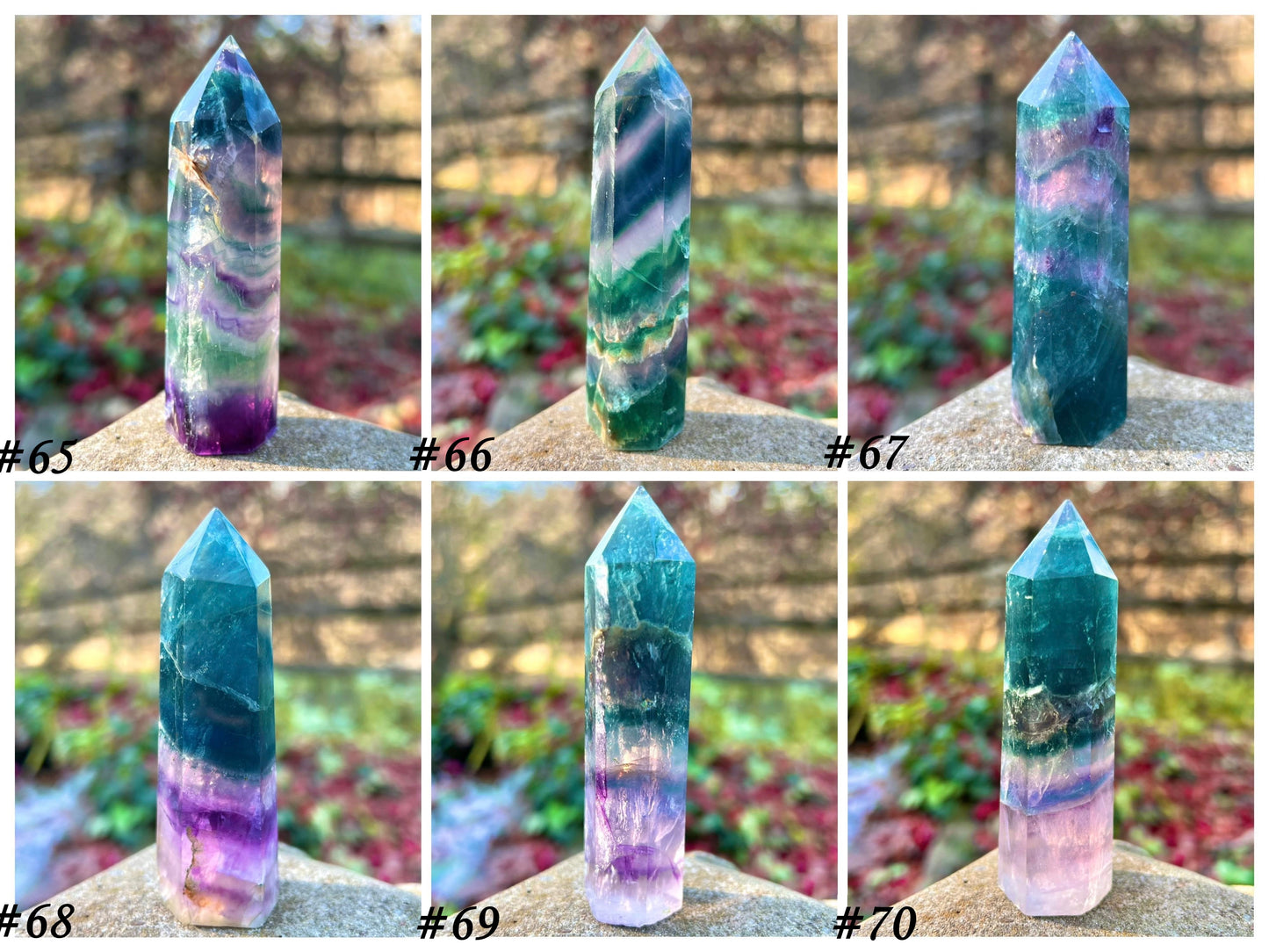 Rainbow Fluorite ~ Blue and Purple