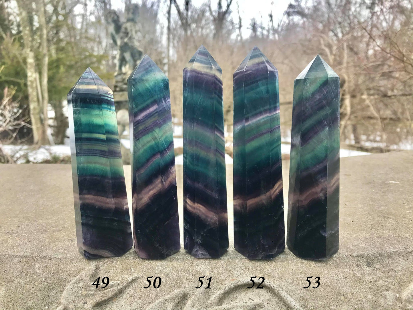 Rainbow Fluorite Towers ~ Medium ~ Large