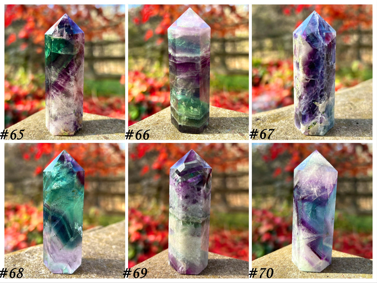 Rainbow Fluorite Towers ~ Medium II