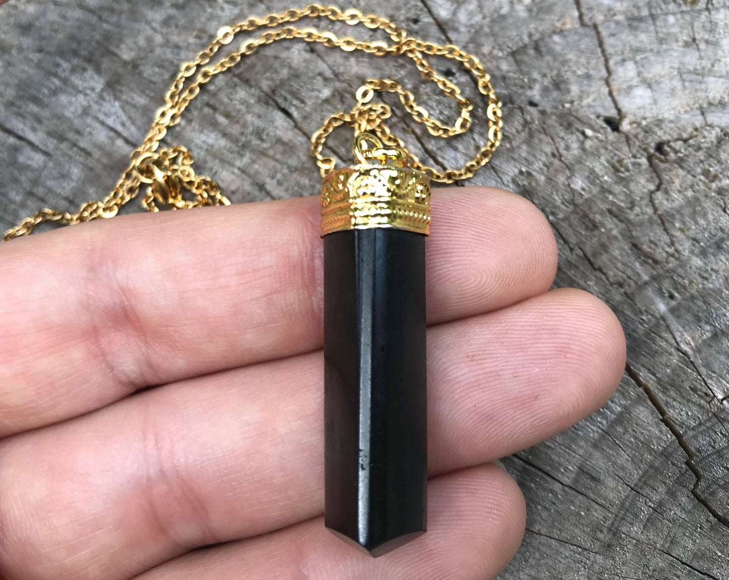 Black Tourmaline Pendant - Gem Realm