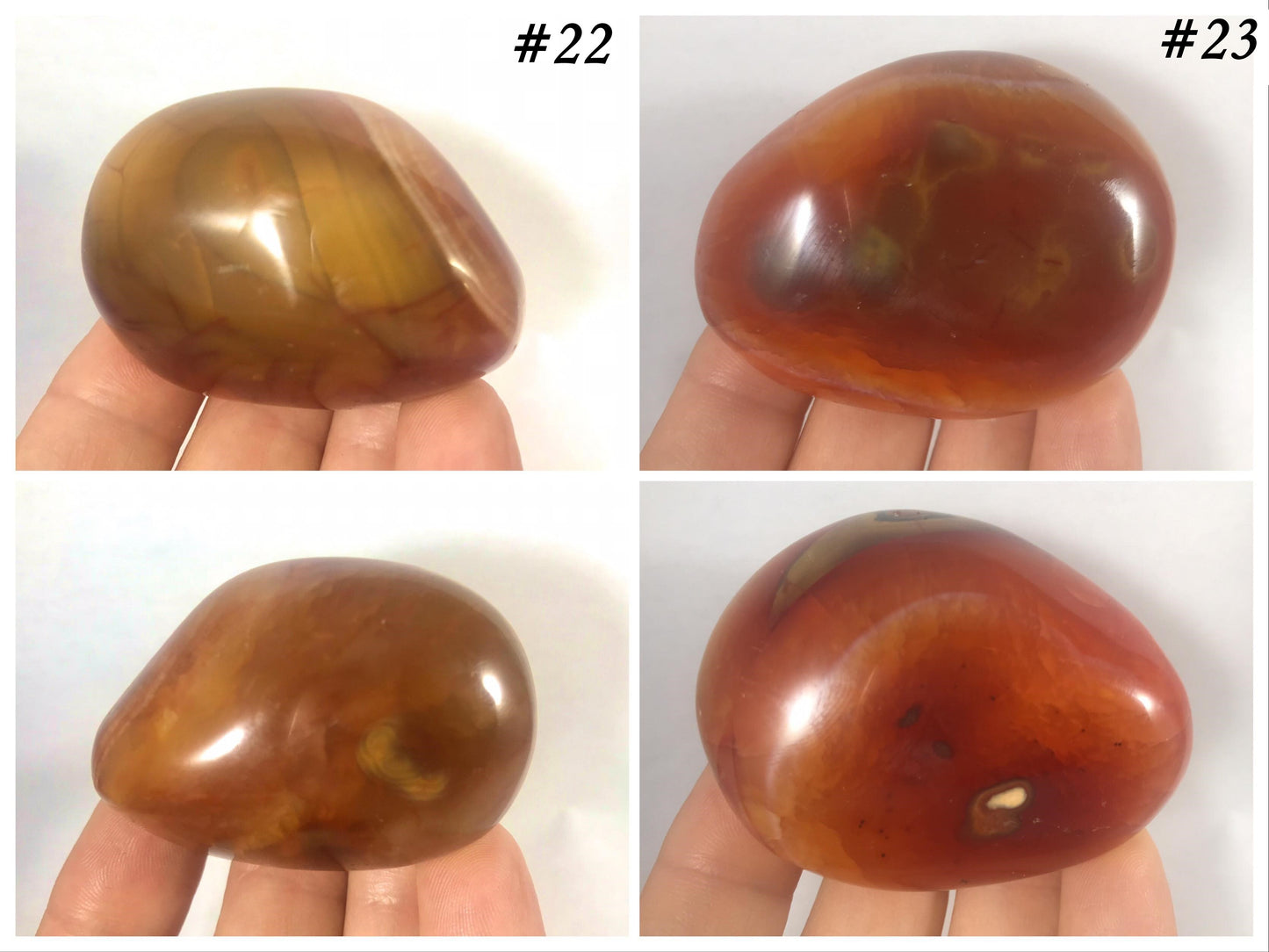Carnelian Palm Stones - Gem Realm