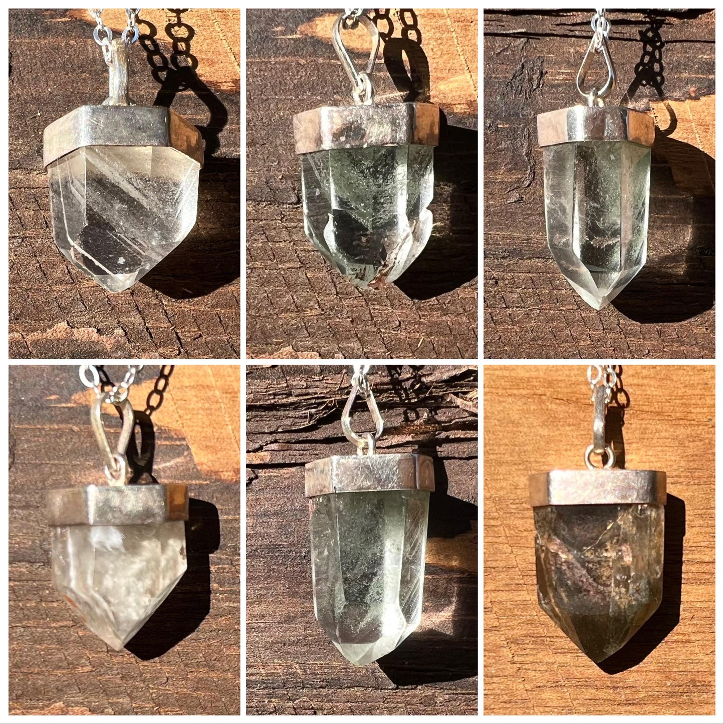 Phantom Quartz Crystal Pendant