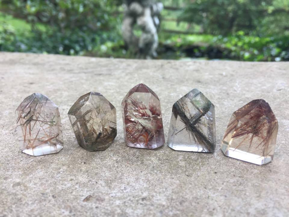 Rutilated Quartz Mini Towers - Gem Realm