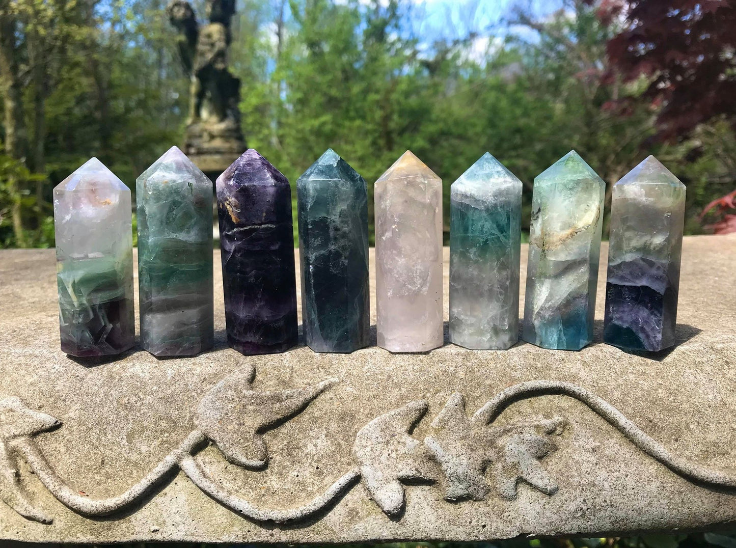 Rainbow Fluorite Towers ~ Medium II