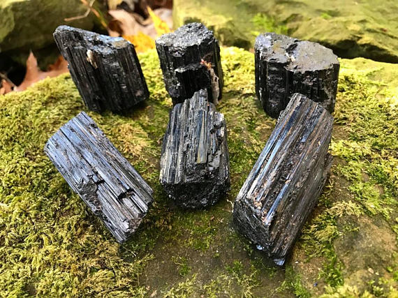 Black Tourmaline Specimens - Gem Realm