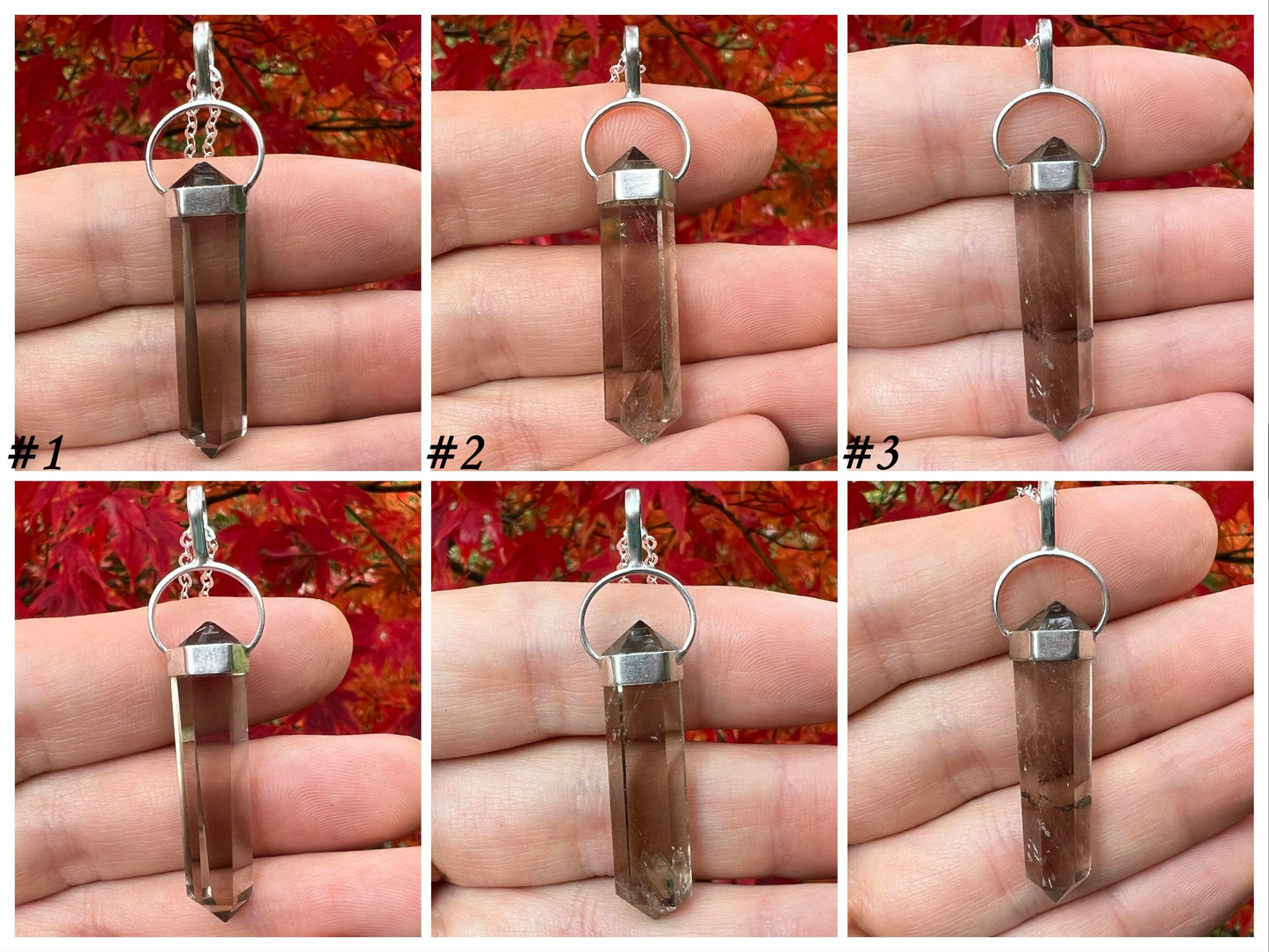 Smoky Quartz Crystal Pendant