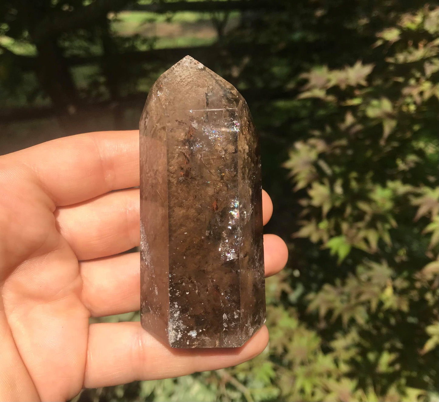 Smoky Garden Quartz Tower