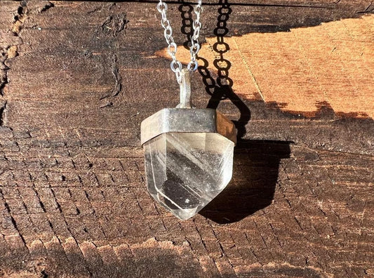 Phantom Quartz Crystal Pendant