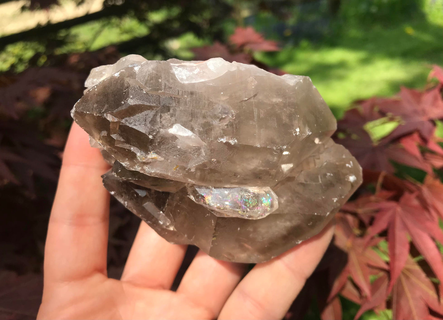 Smoky Quartz Twin Point Specimen
