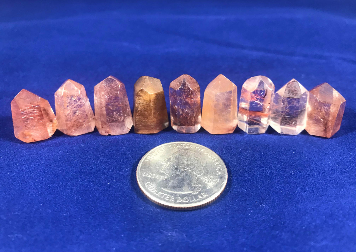 Rutilated Quartz Mini Towers - Gem Realm
