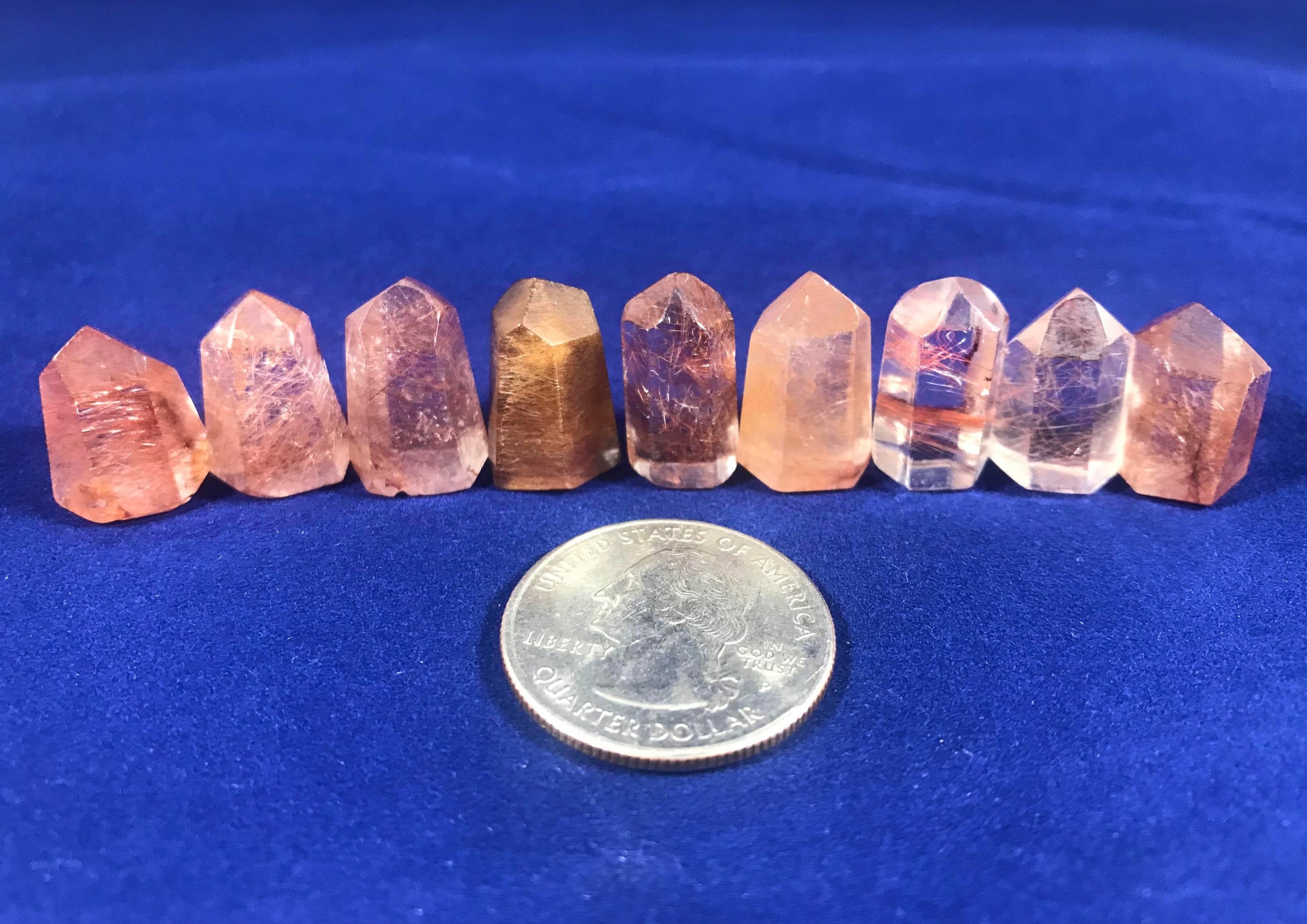 Rutilated Quartz Mini Towers - Gem Realm
