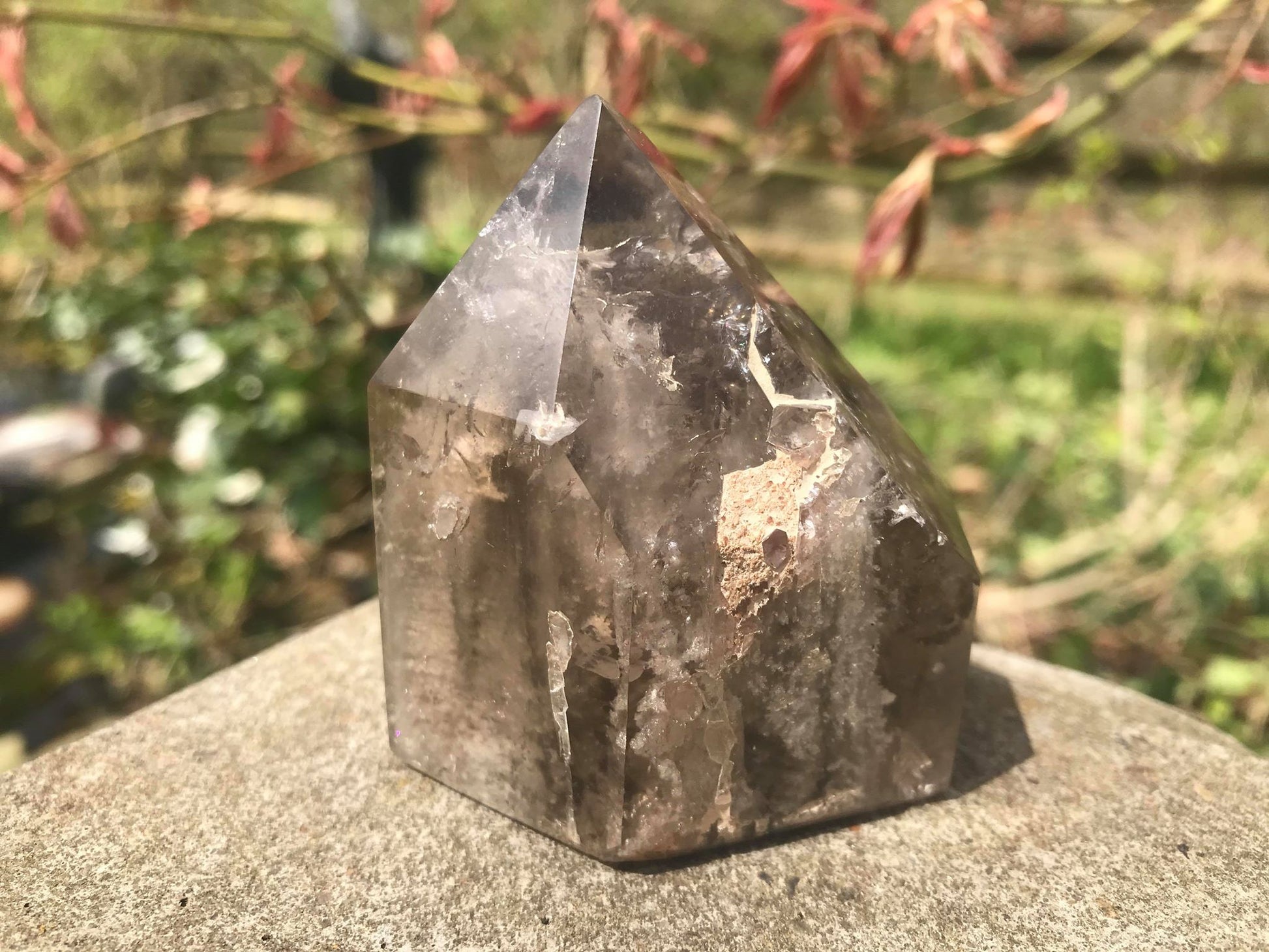 Garden Quartz Tower ~ Smoky Quartz - Gem Realm
