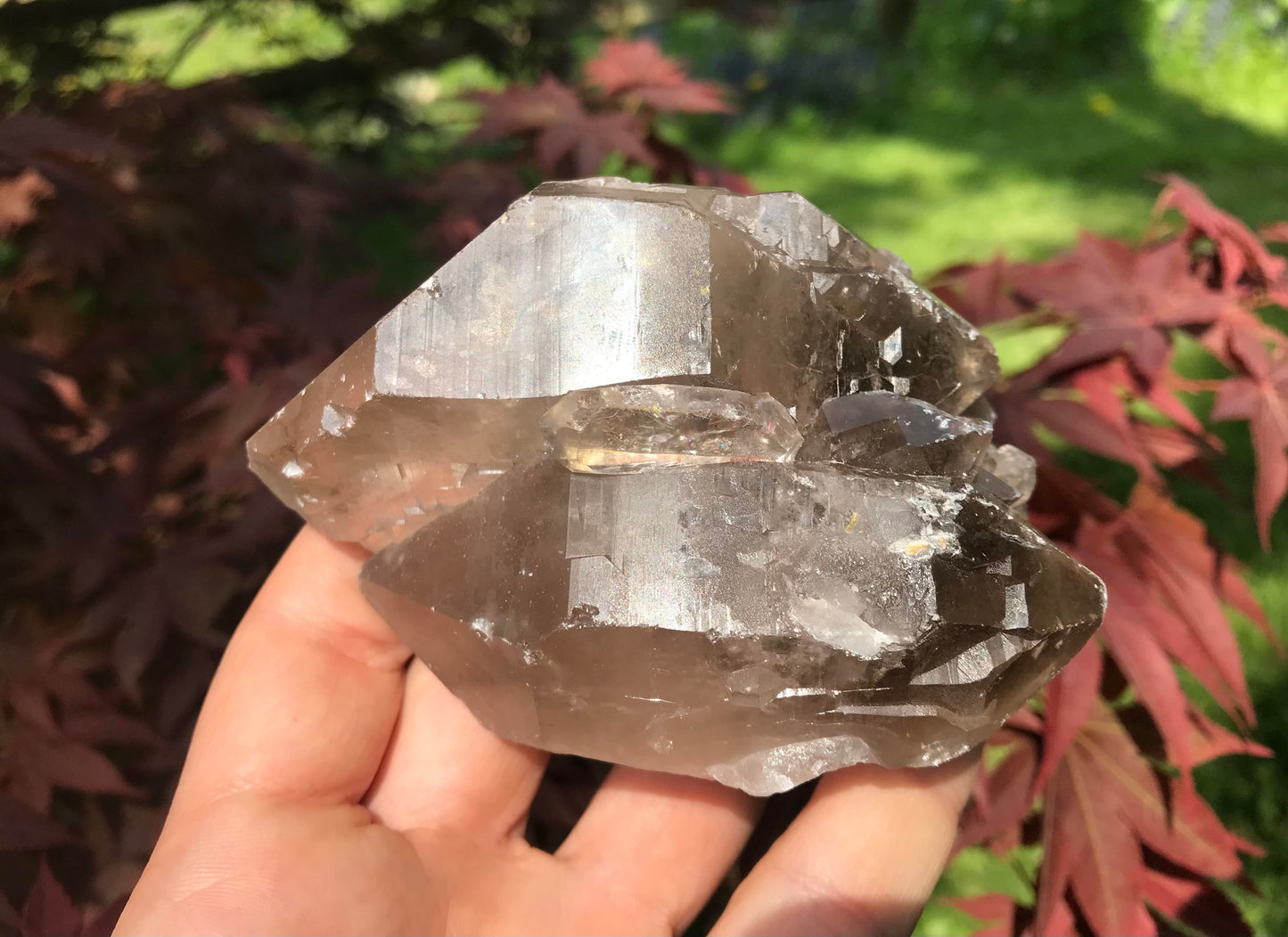 Smoky Quartz Twin Point Specimen