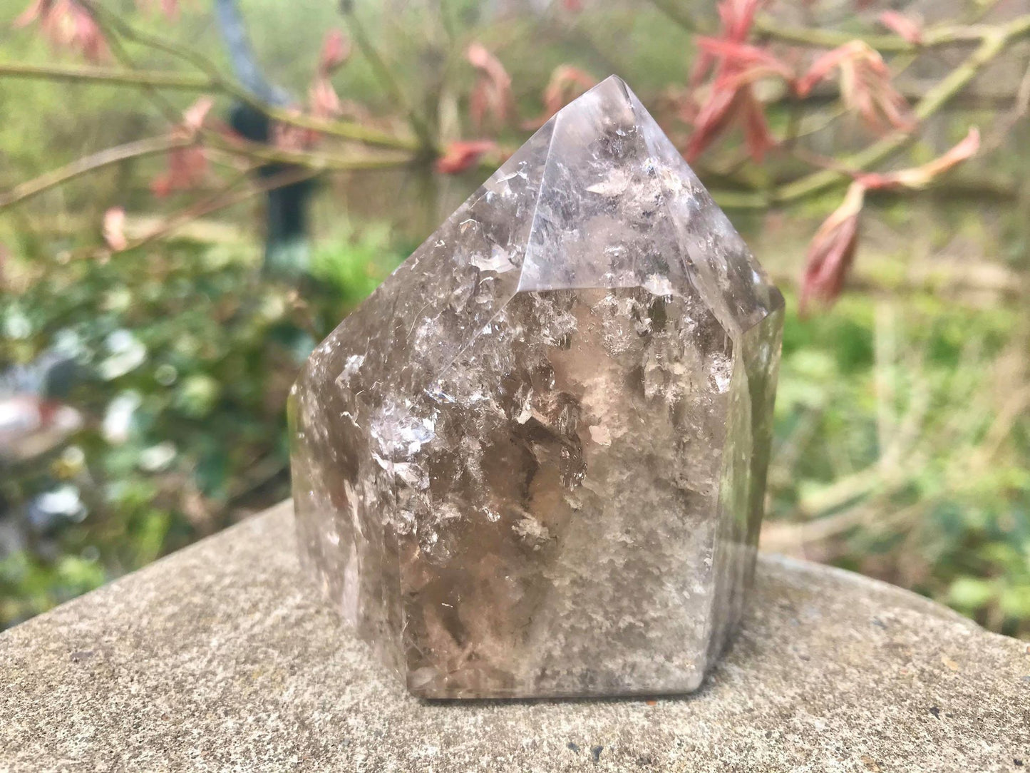 Garden Quartz Tower ~ Smoky Quartz - Gem Realm