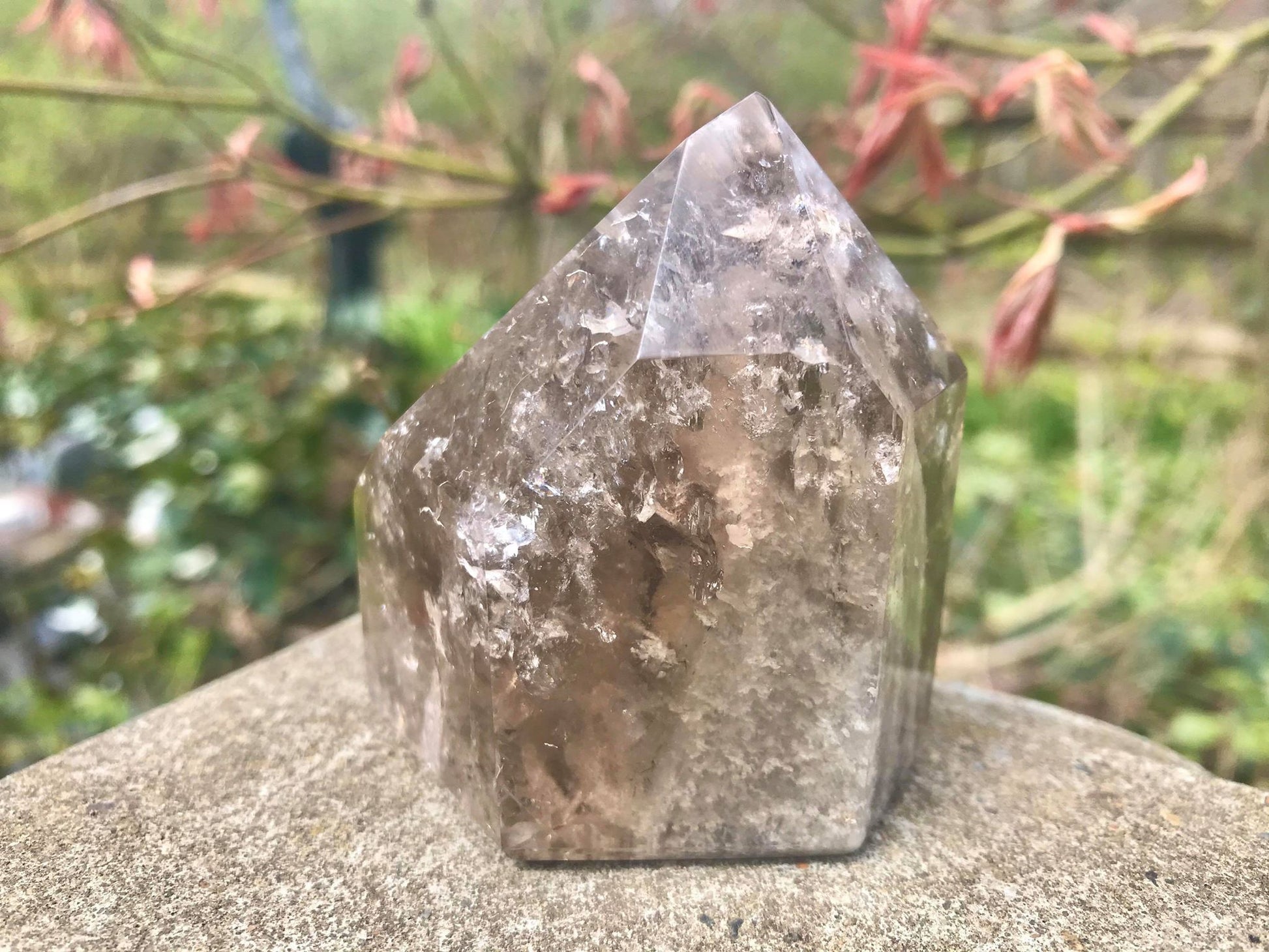 Garden Quartz Tower ~ Smoky Quartz - Gem Realm