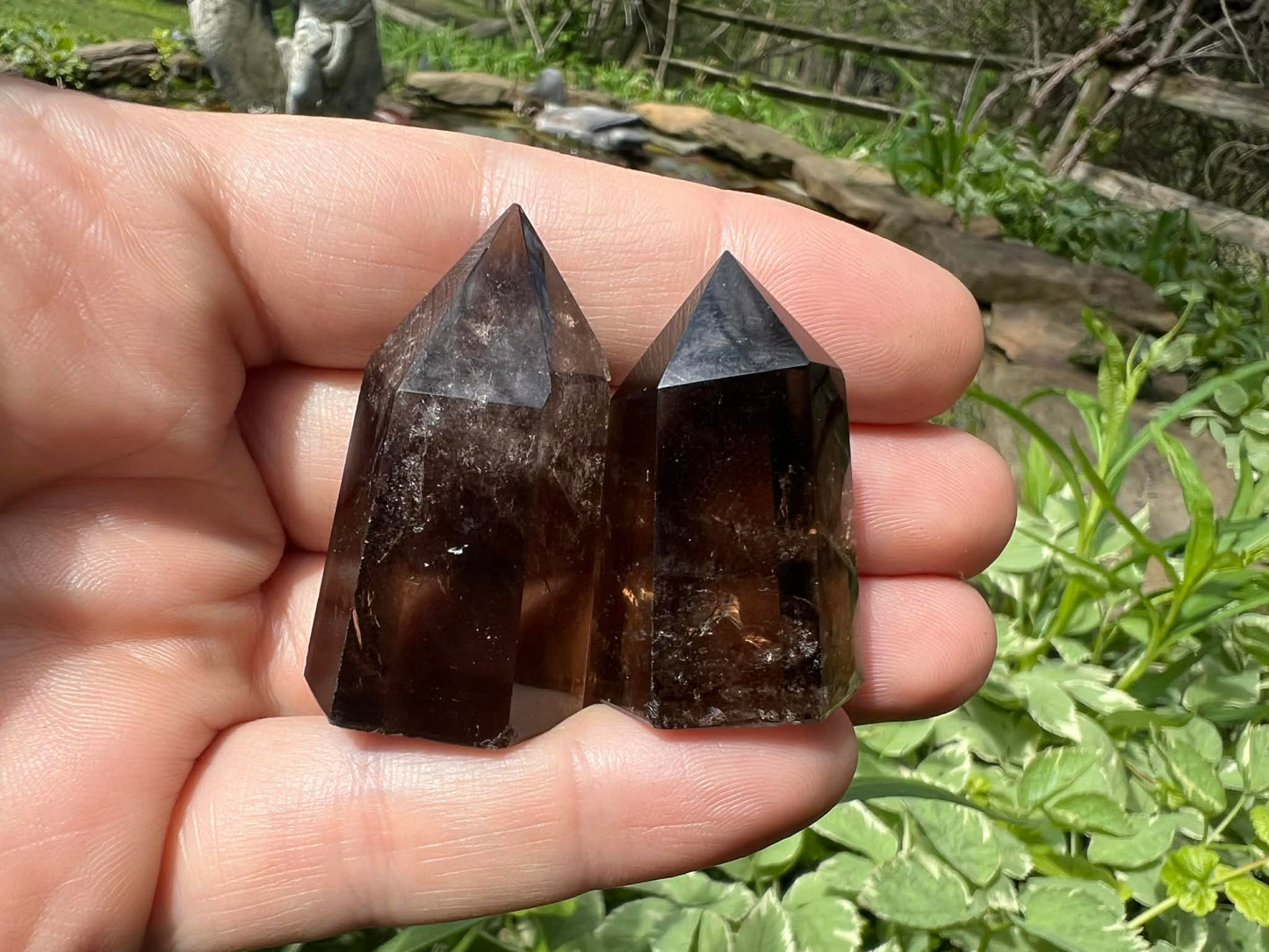 Smoky Quartz Tower Duo - Gem Realm 