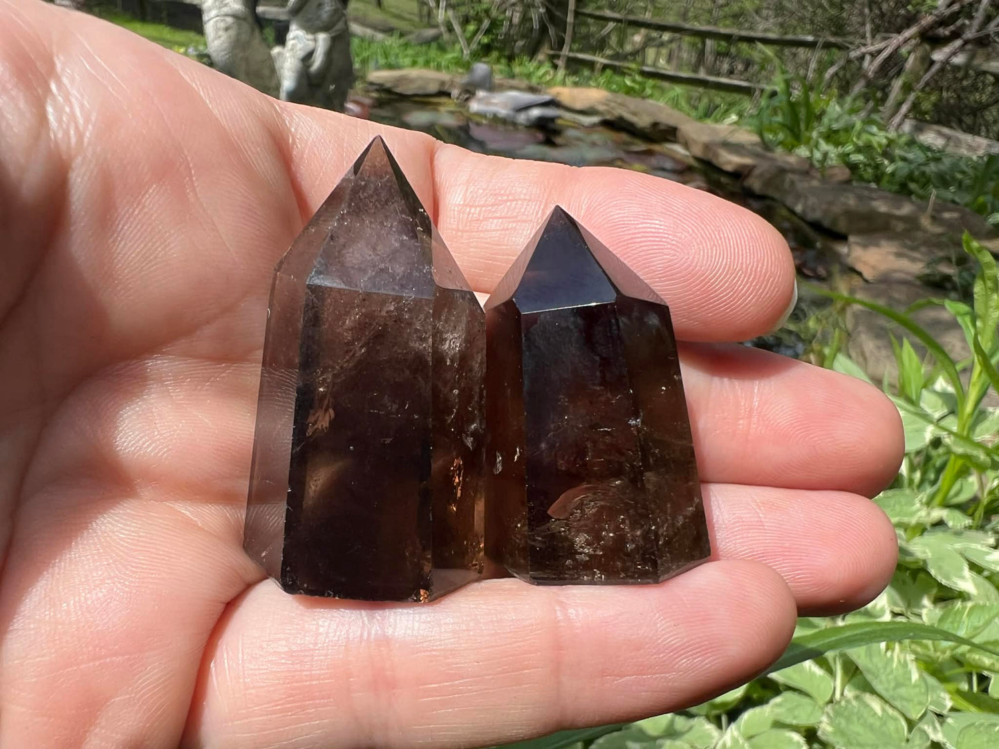 Smoky Quartz Tower Duo - Gem Realm 