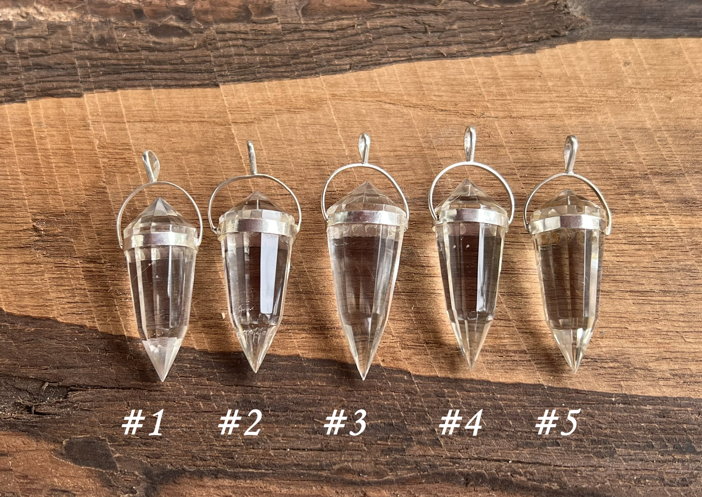 Quartz Crystal Vogel Pendant - Gem Realm 