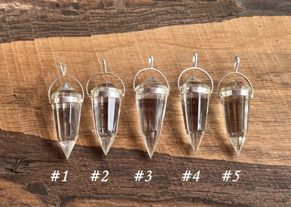 Quartz Crystal Vogel Pendant - Gem Realm 