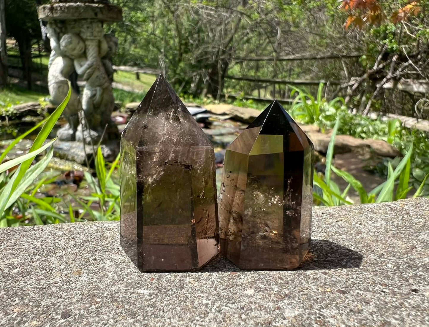 Smoky Quartz Tower Duo - Gem Realm 