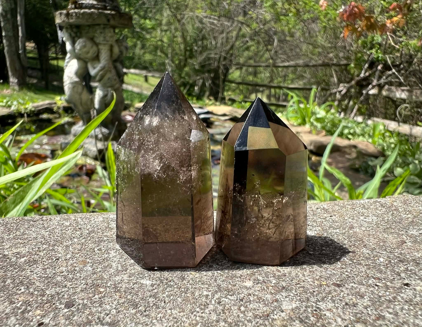 Smoky Quartz Tower Duo - Gem Realm 