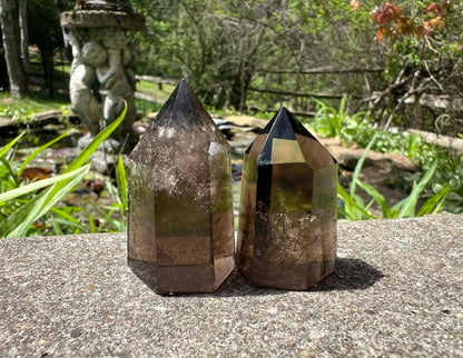 Smoky Quartz Tower Duo - Gem Realm 
