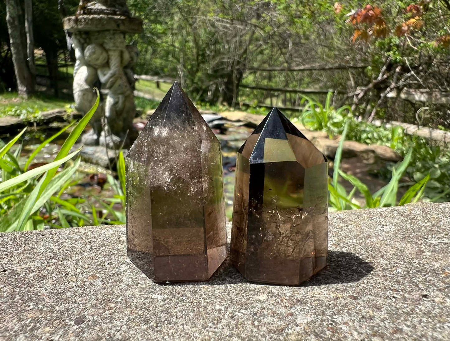 Smoky Quartz Tower Duo - Gem Realm 
