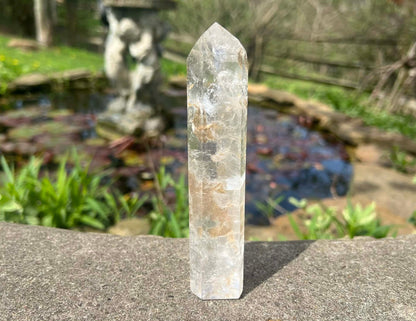 Quartz Crystal Tower ~ with inclusions ~ Large - Gem Realm 