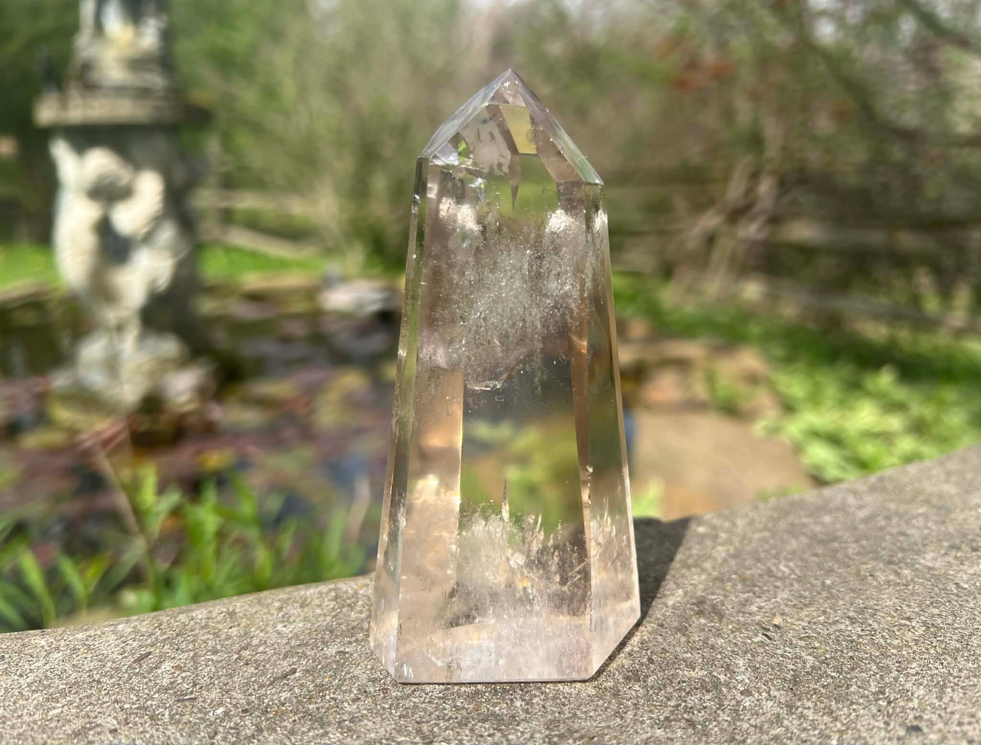 Quartz Crystal Tower ~ Light Smoky - Gem Realm 