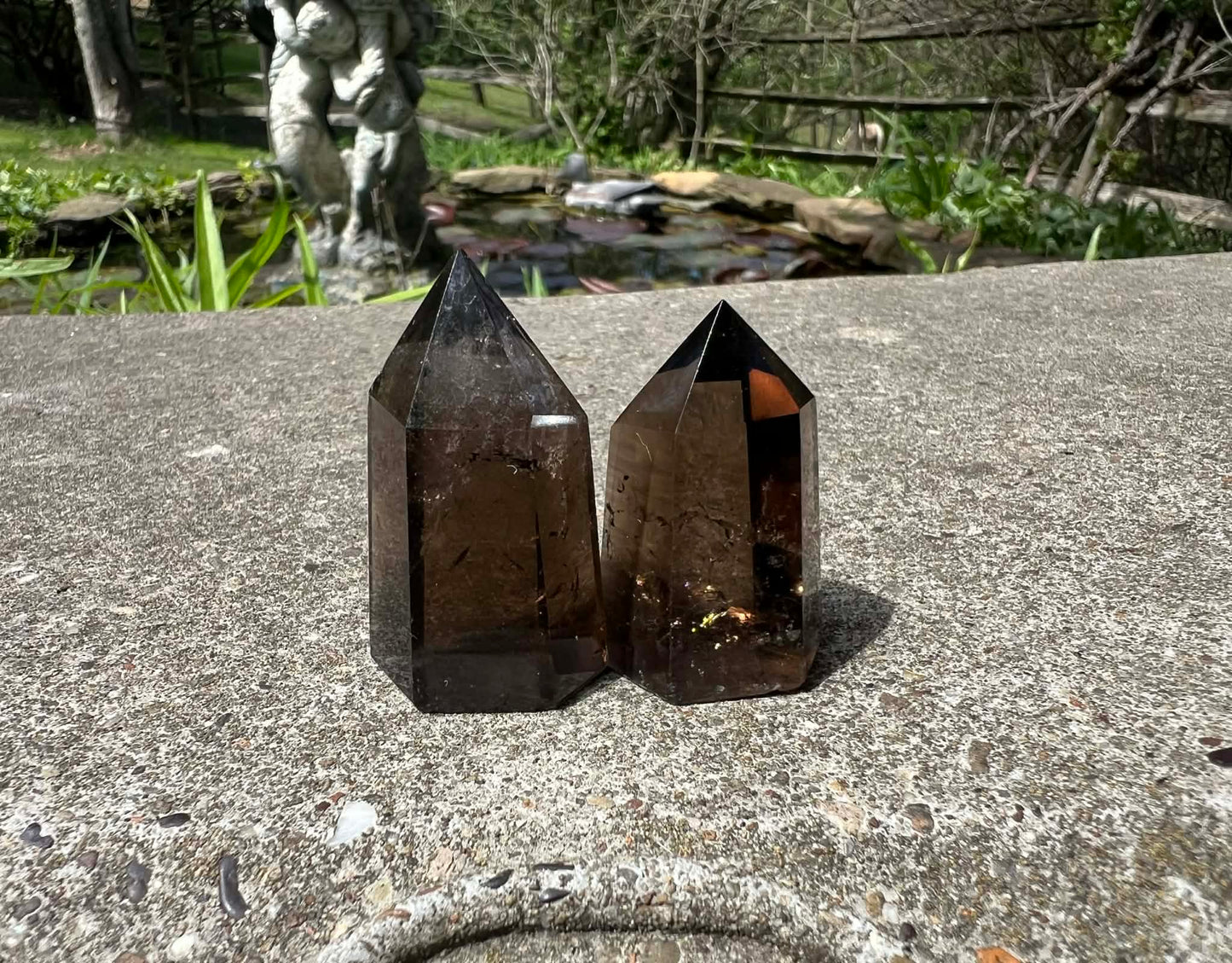 Smoky Quartz Tower Duo - Gem Realm 